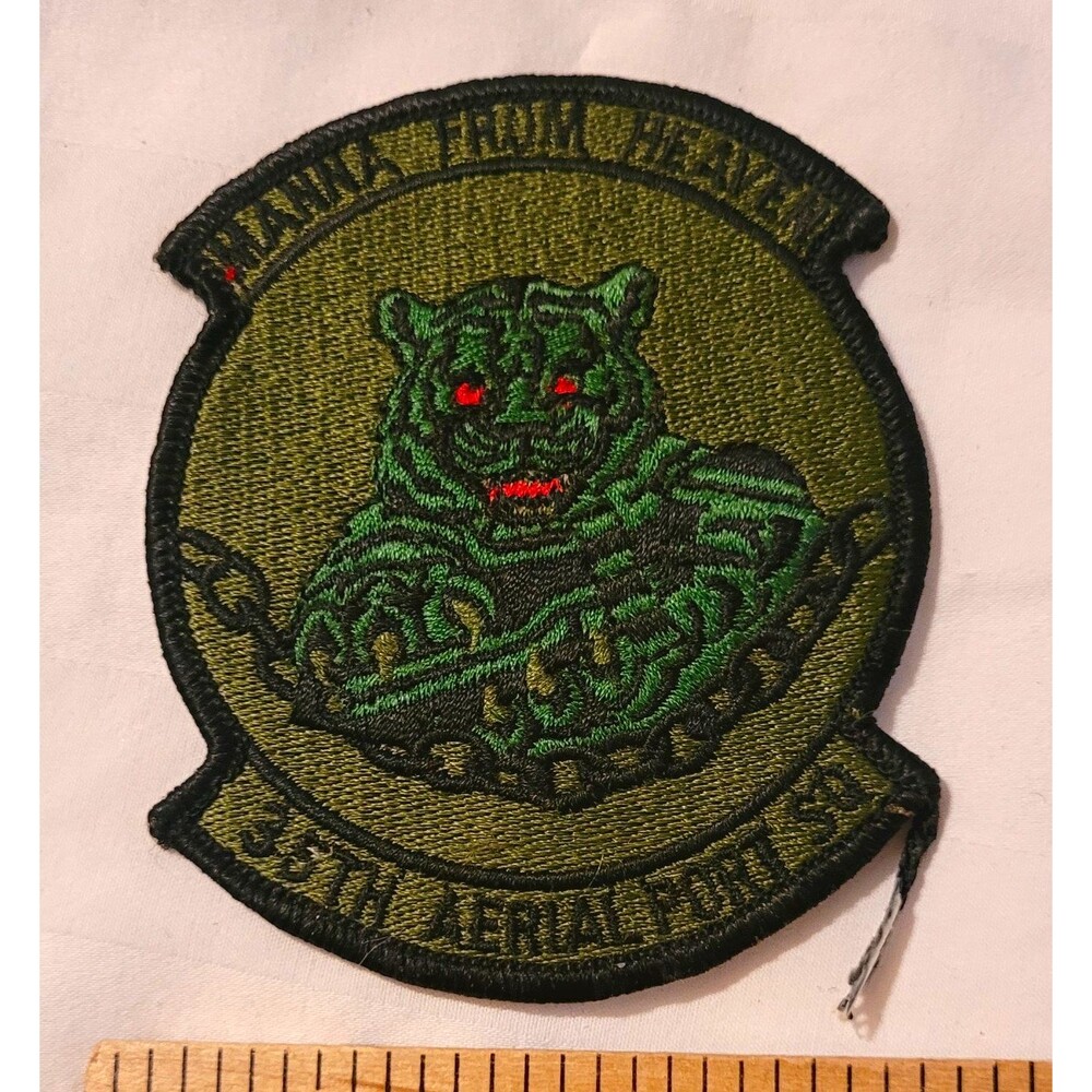 USAF 35th Aerial Port Squadron Militaria Patch Manna From Heaven